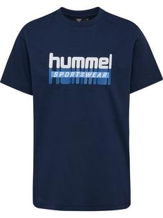 hummel hmlTUKAS T-SHIRT S/S T-Shirt Kinder BLACK IRIS 2