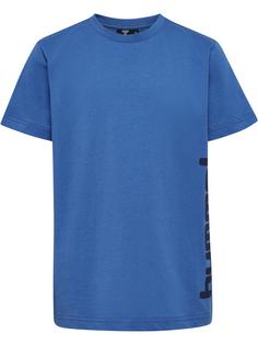 hummel hmlPRINT T-SHIRT S/S Funktionsshirt Kinder BRIGHT COBALT/BLACK IRIS