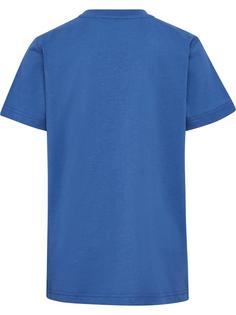 Rückansicht von hummel hmlPRINT T-SHIRT S/S Funktionsshirt Kinder BRIGHT COBALT/BLACK IRIS