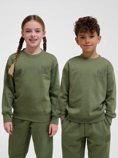 Rückansicht von hummel hmlCLEAN SWEATSHIRT Funktionssweatshirt Kinder OLIVINE