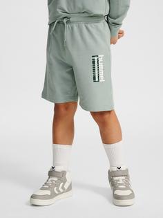 Rückansicht von hummel hmlTUKAS SHORTS Funktionsshorts Kinder ICEBERG GREEN