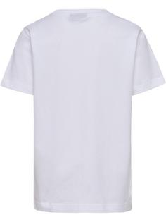 Rückansicht von hummel hmlPRINT T-SHIRT S/S Funktionsshirt Kinder BRIGHT WHITE