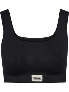 hummel hmlPULSE SEAMLESS RIB BRA Funktionstop Damen BLACK
