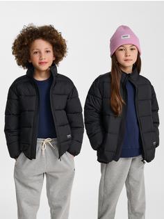 Rückansicht von hummel hmlJR LIGHTWEIGHT PUFFER JACKET Trainingsjacke Kinder BLACK