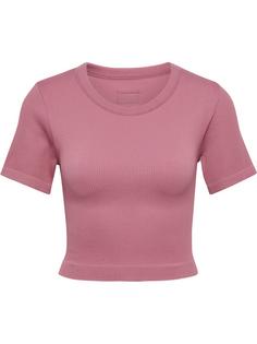 hummel hmlPULSE SEAMLESS RIB W T-SHIRT S/S Funktionsshirt Damen WISTFUL MAUVE