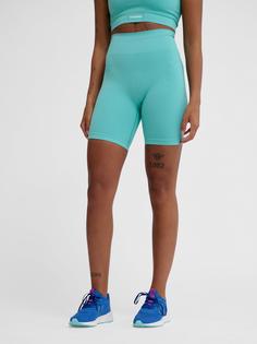 Rückansicht von hummel Tights Damen POOL BLUE