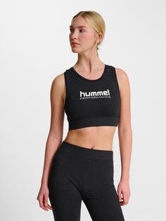 Rückansicht von hummel Funktionstop Damen BLACK MELANGE