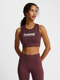 Rückansicht von hummel Funktionstop Damen FUDGE MELANGE