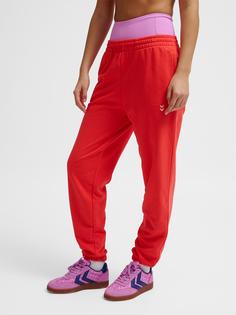 Rückansicht von hummel hmlPULSE W SWEAT PANTS Trainingshose Damen HIBISCUS
