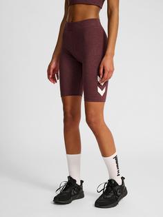 Rückansicht von hummel Funktionsshorts Damen FUDGE MELANGE