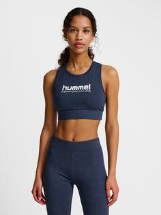 Rückansicht von hummel Funktionstop Damen DRESS BLUE MELANGE