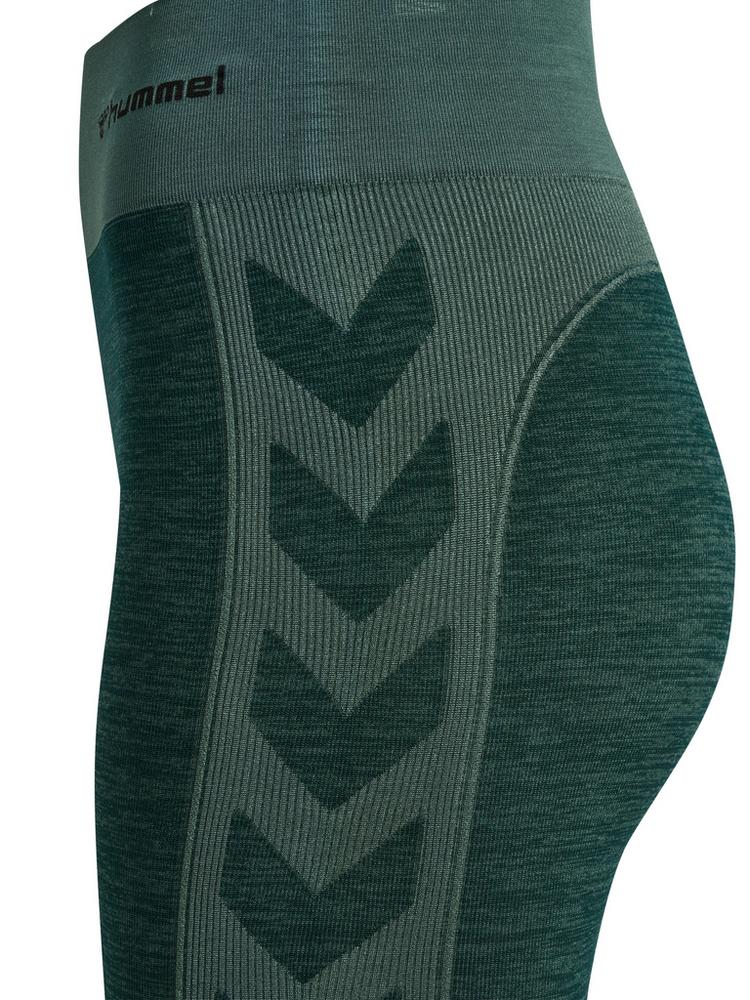 hummel hummel hmlCLEA SEAMLESS MID WAIST TIGHTS Tights Damen - GREEN GABLES/GARDEN TOPIARY ME - 0 | SportScheck