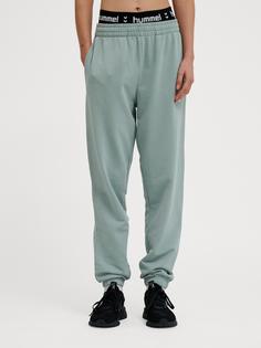 Rückansicht von hummel hmlPULSE W SWEAT PANTS Trainingshose Damen CHINOIS GREEN