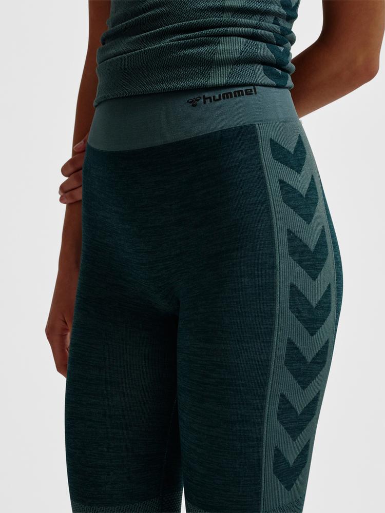 hummel hummel hmlCLEA SEAMLESS MID WAIST TIGHTS Tights Damen - GREEN GABLES/GARDEN TOPIARY ME - 4 | SportScheck