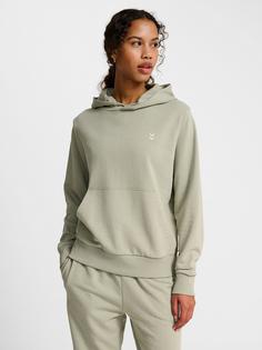 Rückansicht von hummel hmlPULSE W SWEAT HOODIE Hoodie Damen SEAGRASS
