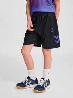 Rückansicht von hummel Funktionsshorts Kinder BLACK/CAYENNE