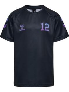 hummel Funktionsshirt Kinder BLACK/CAYENNE