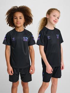 Rückansicht von hummel Funktionsshirt Kinder BLACK/CAYENNE