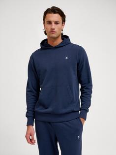 Rückansicht von hummel hmlPULSE SWEAT HOODIE Hoodie Herren DRESS BLUES