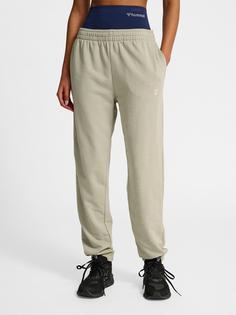 Rückansicht von hummel hmlPULSE W SWEAT PANTS Trainingshose Damen SEAGRASS