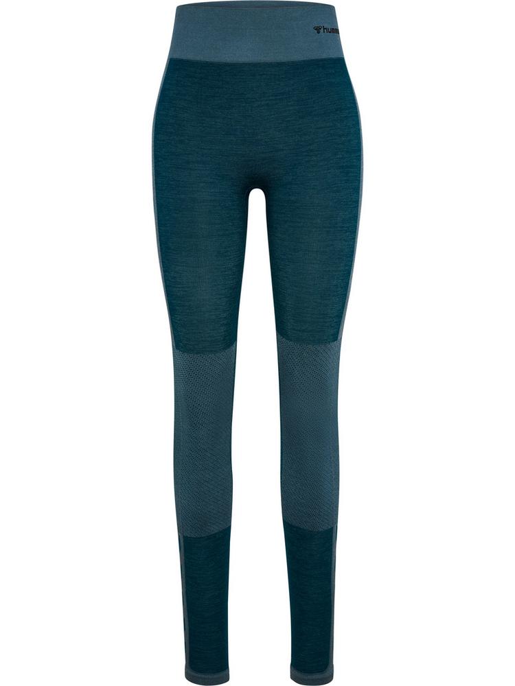 hummel hummel hmlCLEA SEAMLESS MID WAIST TIGHTS Tights Damen - DARK SEA - 0 | SportScheck