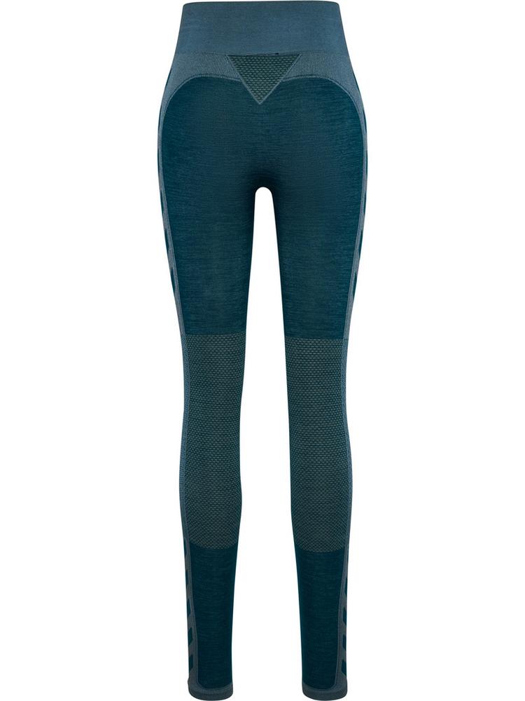 hummel hummel hmlCLEA SEAMLESS MID WAIST TIGHTS Tights Damen - DARK SEA - 0 | SportScheck