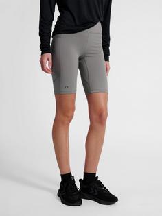 Rückansicht von Newline Funktionsshorts Damen TITANIUM