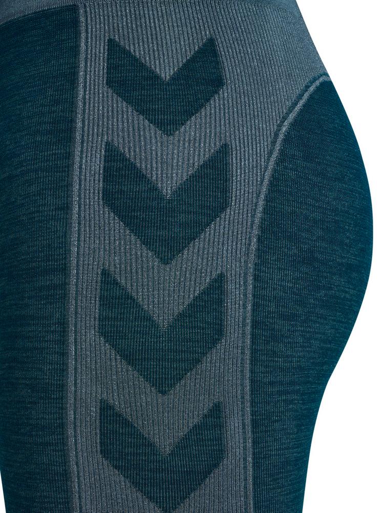 hummel hummel hmlCLEA SEAMLESS MID WAIST TIGHTS Tights Damen - DARK SEA - 2 | SportScheck
