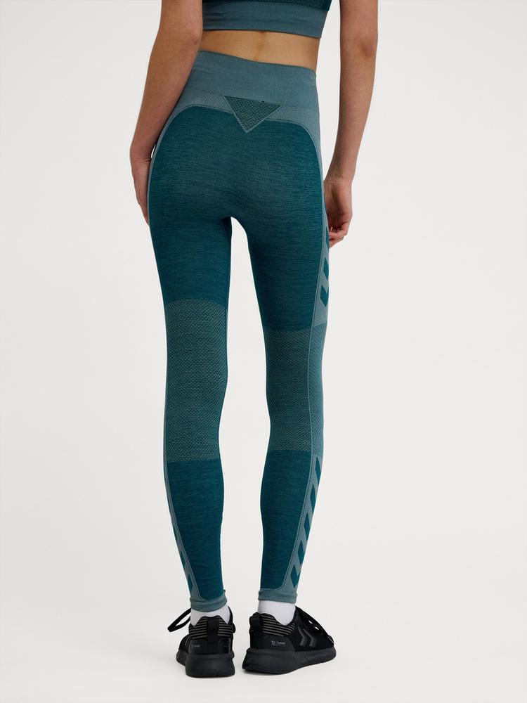 hummel hummel hmlCLEA SEAMLESS MID WAIST TIGHTS Tights Damen - DARK SEA - 1 | SportScheck