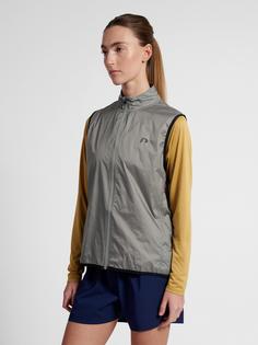 Rückansicht von Newline Gilet Damen TITANIUM
