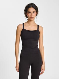 Rückansicht von hummel Funktionsshirt Damen BLACK MELANGE