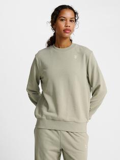 Rückansicht von hummel hmlPULSE W SWEAT CREWNECK Funktionssweatshirt Damen SEAGRASS