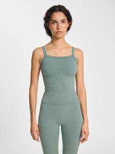 Rückansicht von hummel Funktionsshirt Damen CHINOIS GREEN MELANGE
