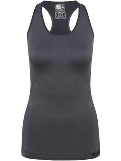 hummel hmlTIF SEAMLESS TOP Funktionsshirt Damen BLACKENED PEARL