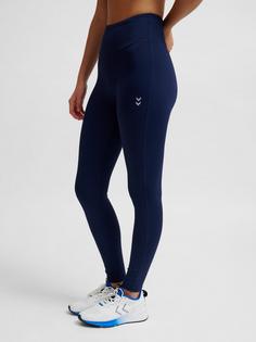 Rückansicht von hummel Tights Damen DRESS BLUES