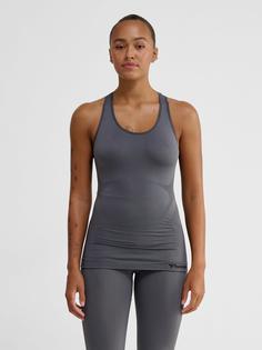 Rückansicht von hummel hmlTIF SEAMLESS TOP Funktionsshirt Damen BLACKENED PEARL