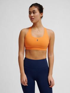 Rückansicht von hummel Funktionstop Damen DUSTY ORANGE