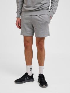 Rückansicht von hummel Funktionsshorts GREY MELANGE