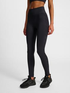 Rückansicht von hummel Tights Damen BLACK