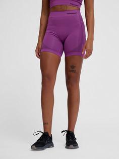 Rückansicht von hummel Funktionsshorts Damen CATTLEYA ORCHID