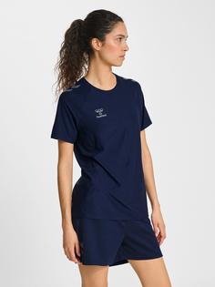 Rückansicht von hummel Funktionsshirt Damen MARINE MELANGE