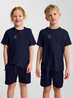 Rückansicht von hummel Funktionsshirt Kinder MARINE MELANGE