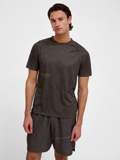 Rückansicht von hummel hmlCOURT AOP LIGHT WEIGHT T-SHIRT Funktionsshirt Damen TURKISH COFFEE