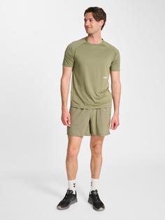 Rückansicht von hummel Trainingsanzug Herren DEEP LICHEN GREEN