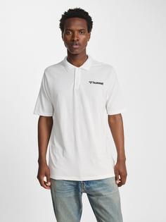 Rückansicht von hummel hmlMOVER COTTON POLO Funktionsshirt Herren WHITE