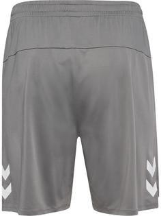 Rückansicht von hummel Funktionsshorts Herren STEEL GRAY