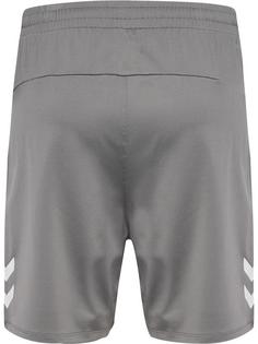 Rückansicht von hummel Funktionsshorts Damen STEEL GRAY