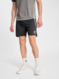 Rückansicht von hummel Funktionsshorts Herren ASPHALT