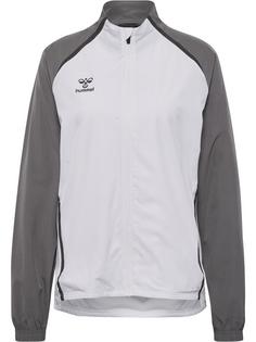 hummel Funktionssweatshirt Damen WHITE/STEEL GRAY
