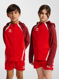 Rückansicht von hummel Funktionssweatshirt Kinder TRUE RED/MAROON